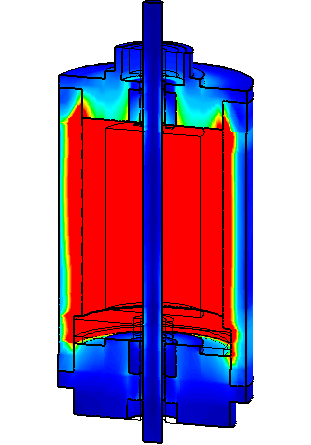Contour of temperature